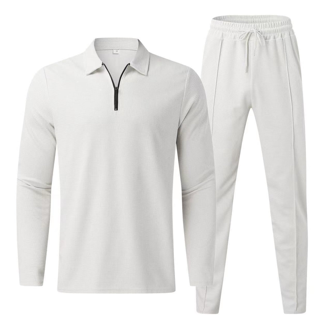 Men's Sporty Functional Set with Zipper Lisslune