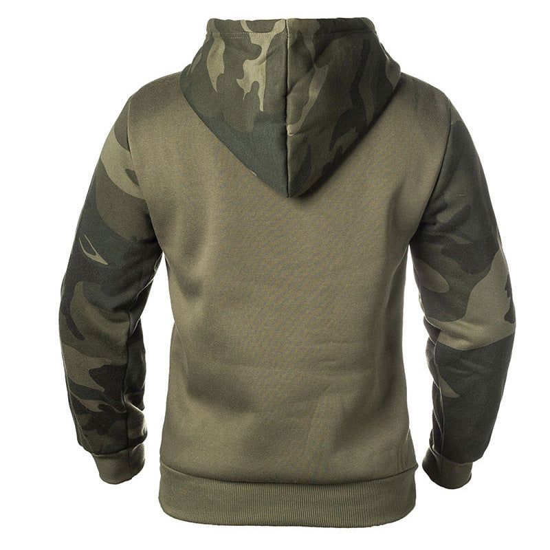 Men's hoodie with modern camouflage design Lisslune