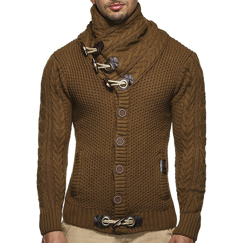 Men's cardigan with asymmetrical collar Lisslune