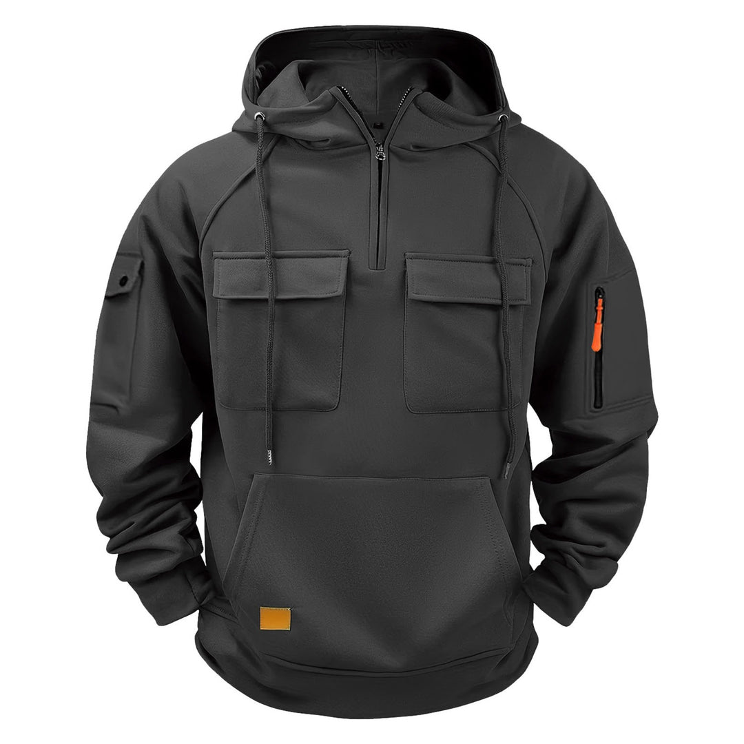Men's hoodie with practical pockets and sporty design Lisslune