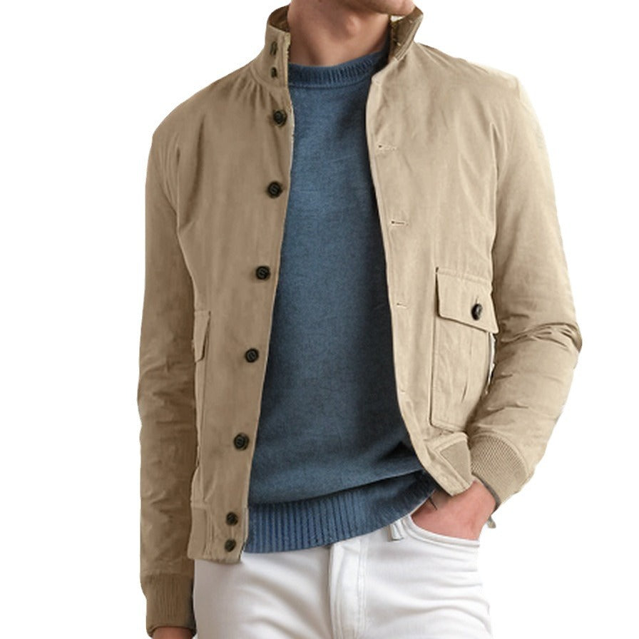 Men's utility jacket with multiple practical pockets Lisslune
