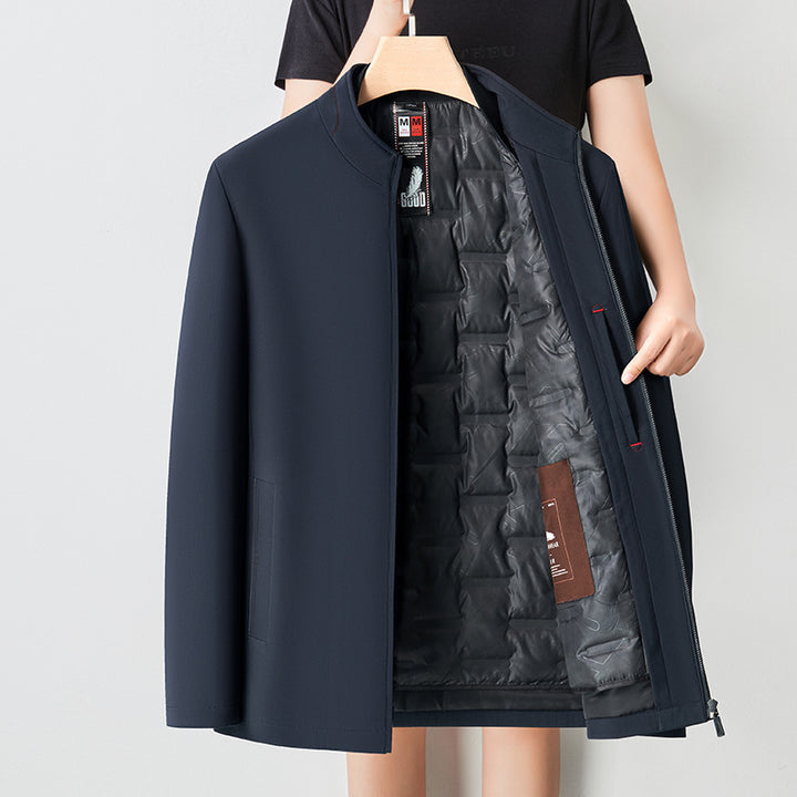 Men's Elegant Long Coat with Modern Cut Lisslune