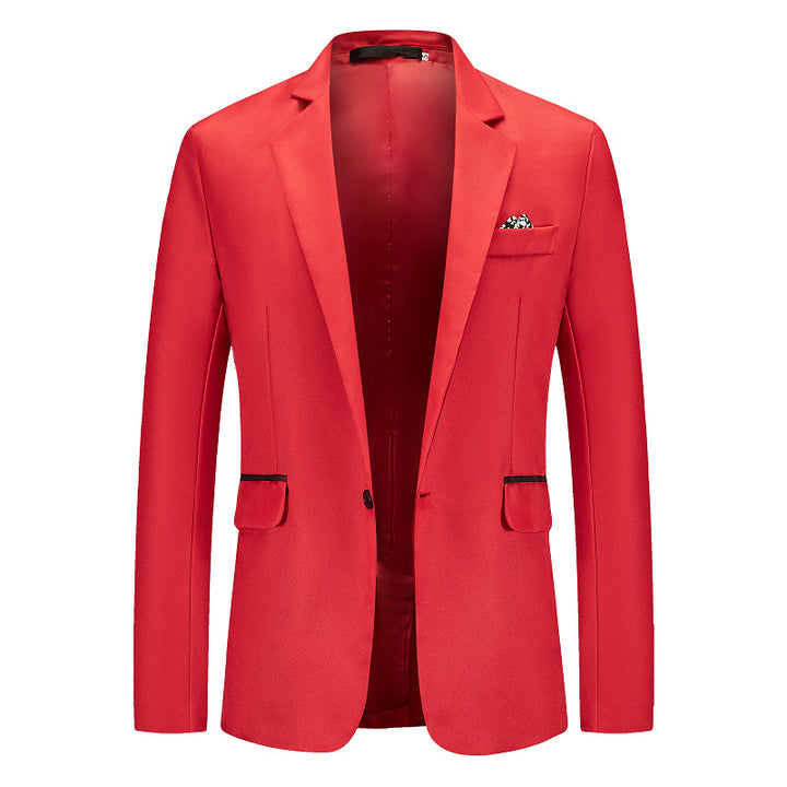 Men's Elegant Suit Blazer with Fine Structure and Modern Cut Lisslune