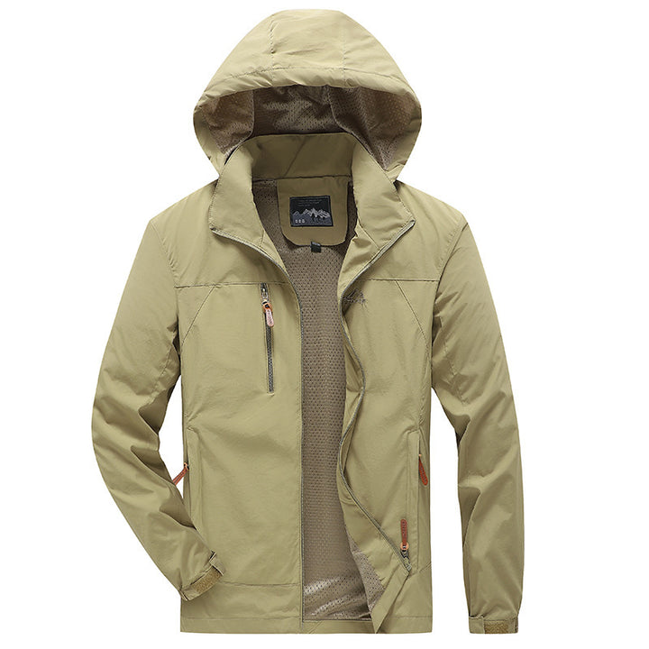 Men's Functional Leisure Jacket with Adjustable Hood and Practical Pockets Lisslune