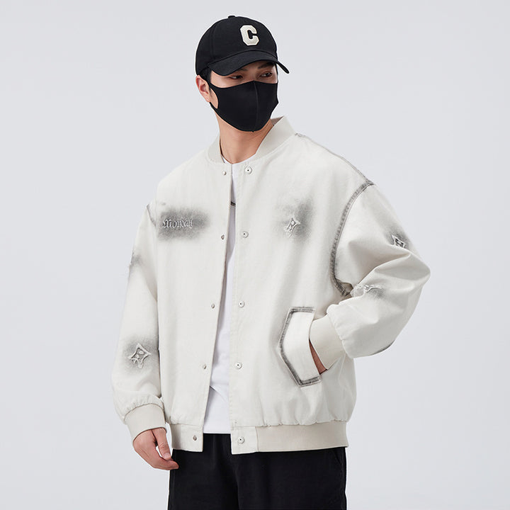 Men's Casual Bomber Jacket with Unique Details Lisslune