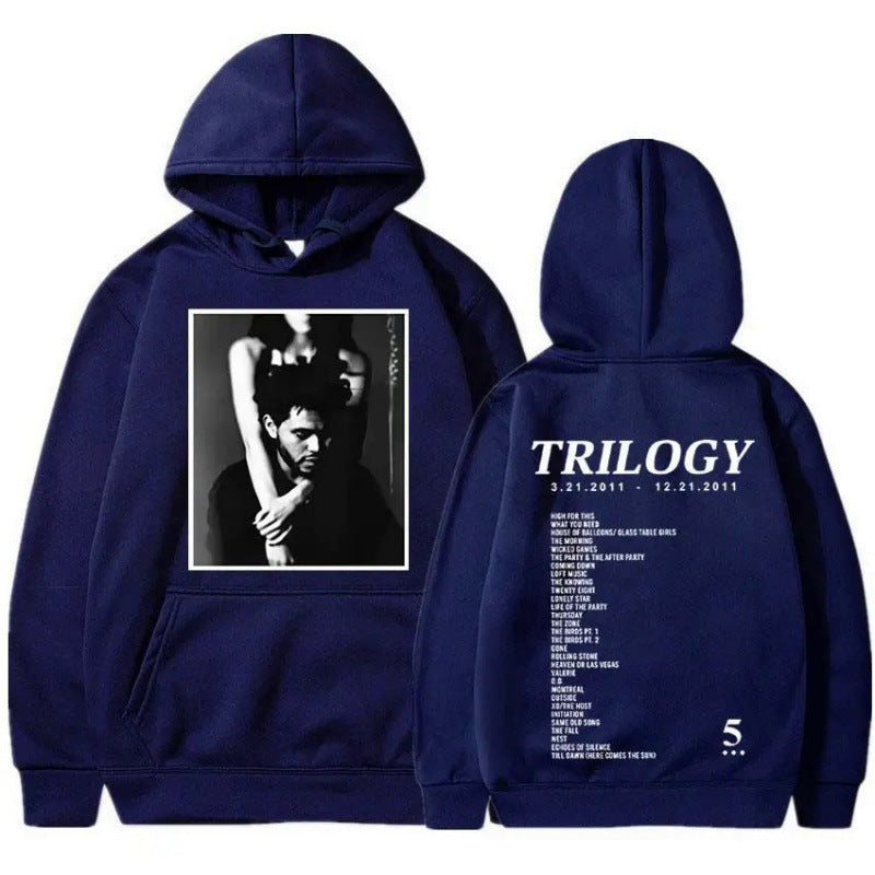 Women's hoodie with artistic photo print and unique lettering Lisslune
