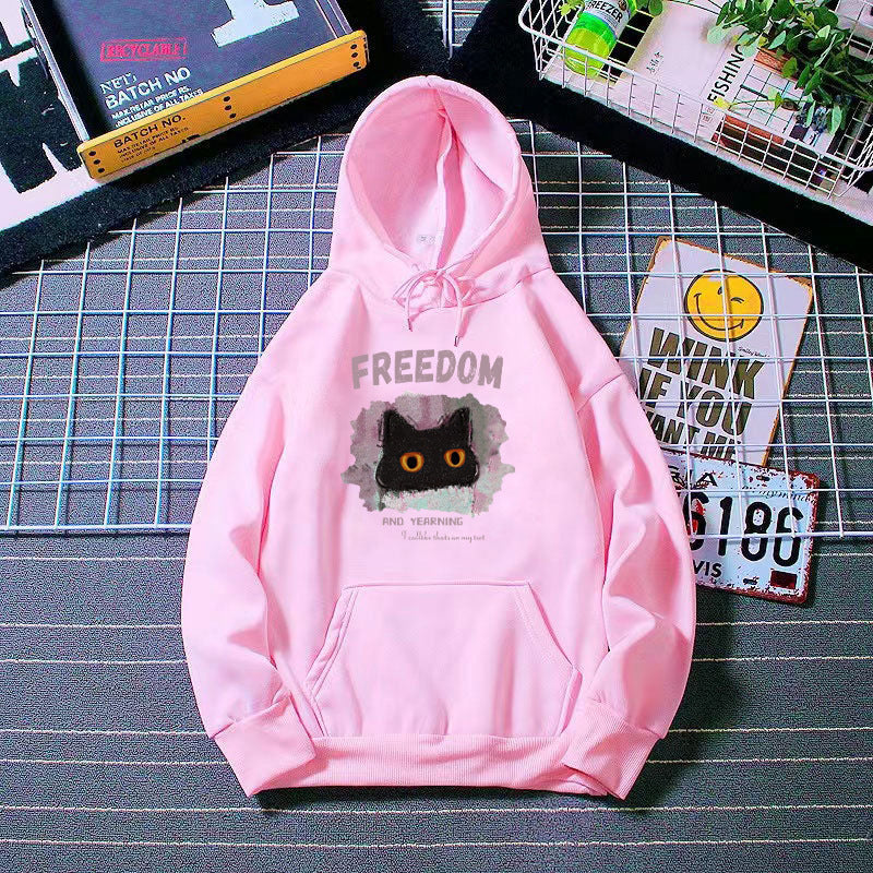 Women's hoodie with creative cat design Lisslune