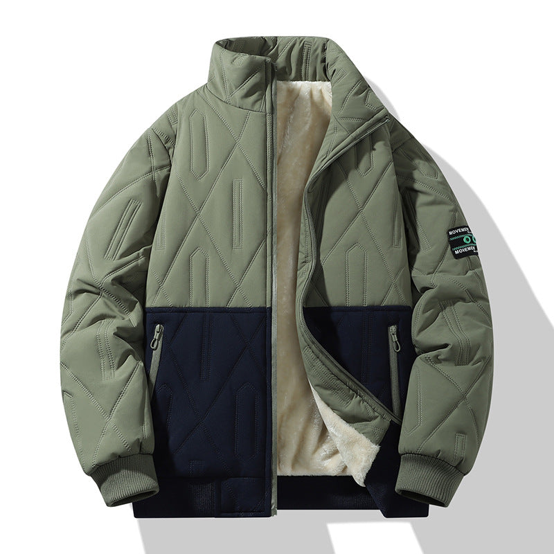 Men's insulated quilted jacket with high collar and soft inner lining Lisslune