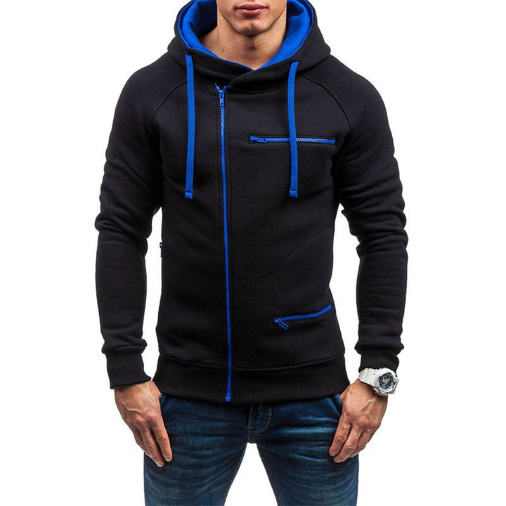 Men's hoodie with functional zipper pockets Lisslune