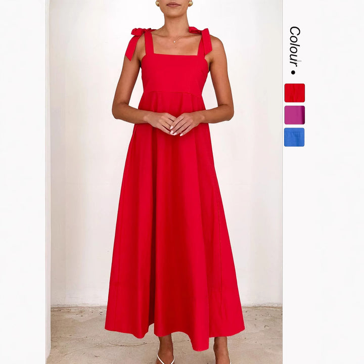 Women's maxi dress with adjustable straps Lune London