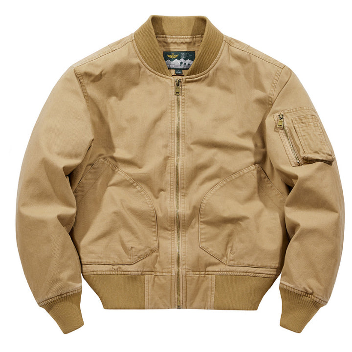 Men's Classic Bomber Jacket with Multiple Pockets Lisslune