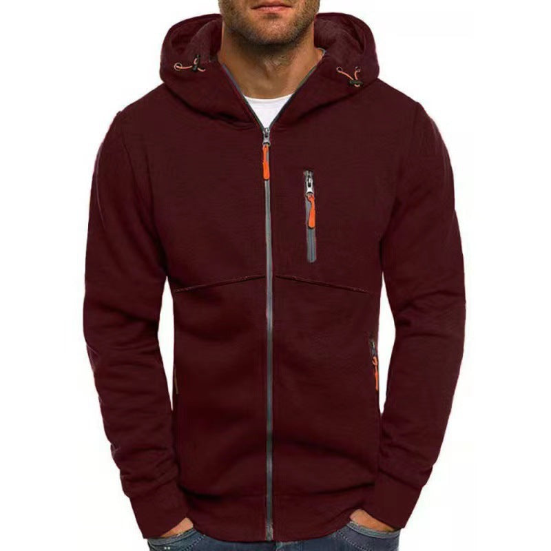 Men's hoodie with functional zip pockets and sporty design Lisslune