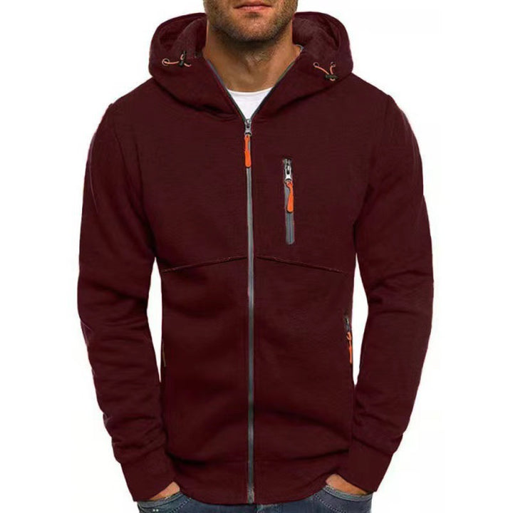 Men's hoodie with functional zip pockets and sporty design Lisslune