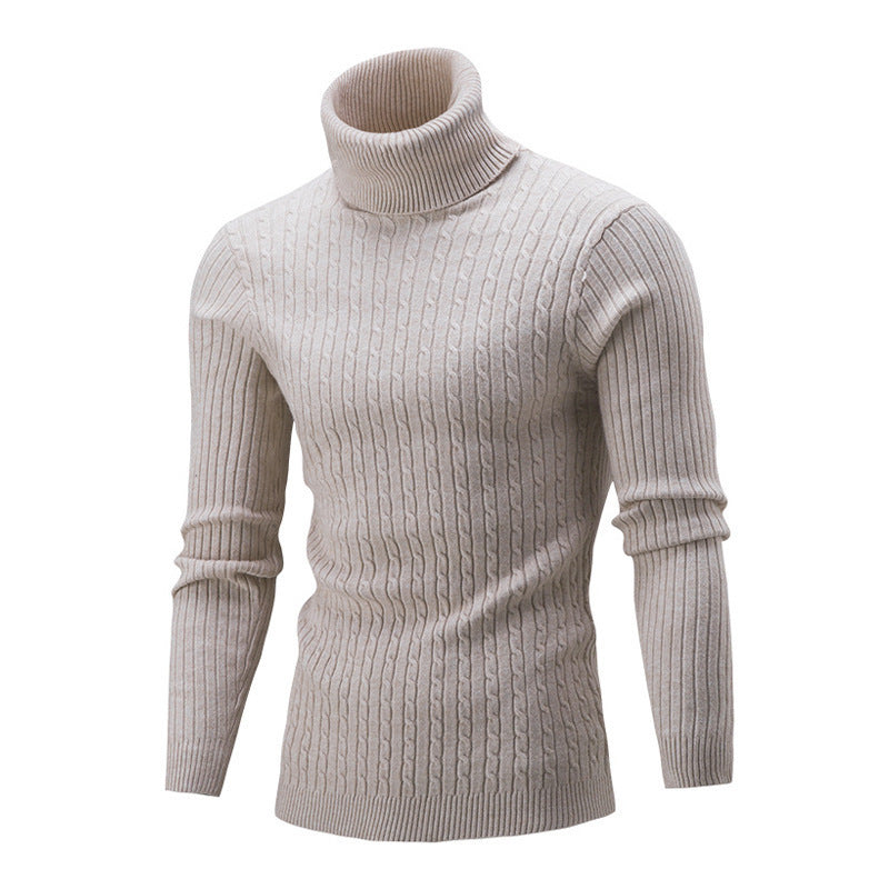 Men's trendy knitted turtleneck sweater Lisslune