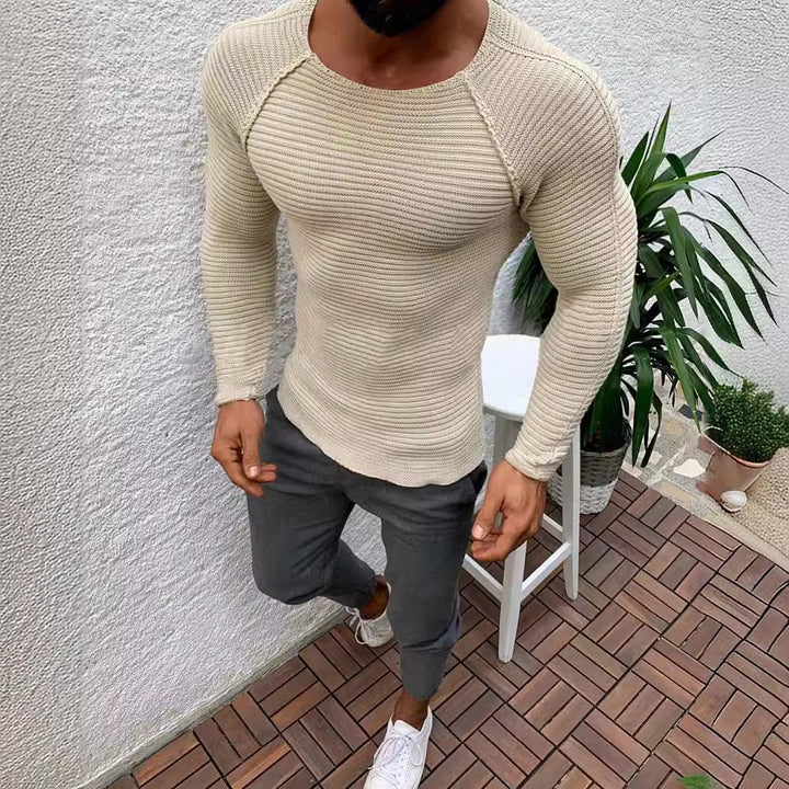 Men's stylish striped long-sleeve shirt Lisslune