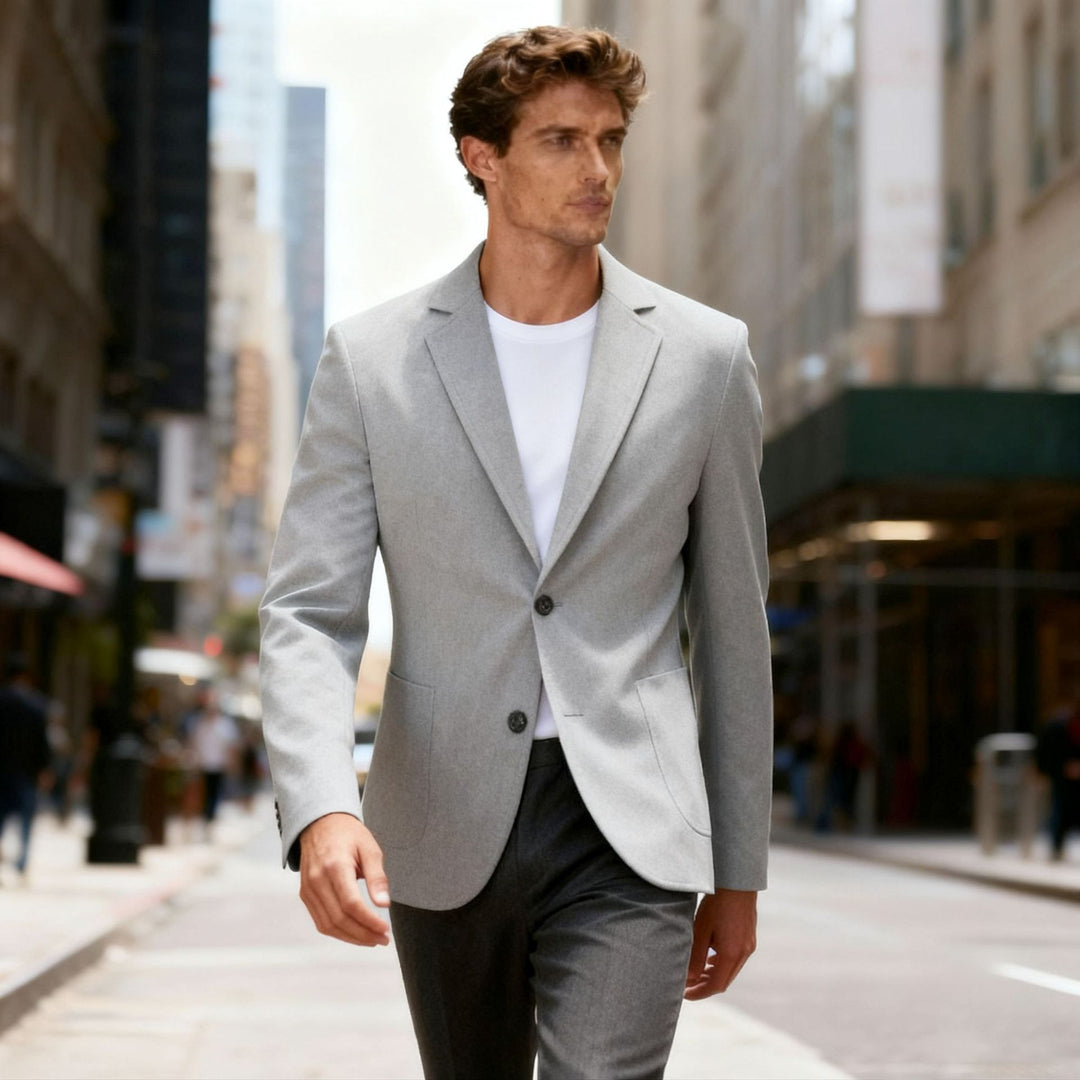 Men's stylish Regular-Fit blazer with two buttons and pockets Lisslune