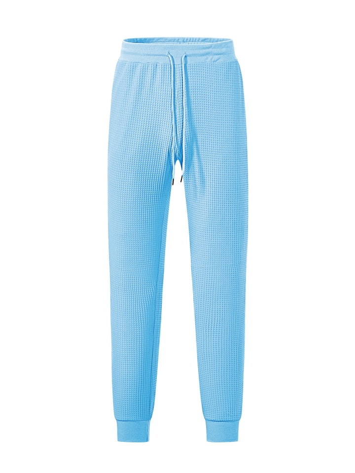 Men's Sporty Waffle Structure Jogging Pants Lisslune