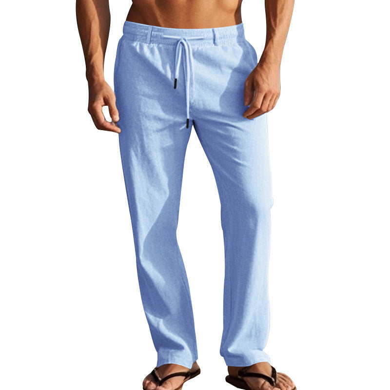 Men's Comfortable Beach Pants with Adjustable Drawstring and Lightweight Materials Lisslune