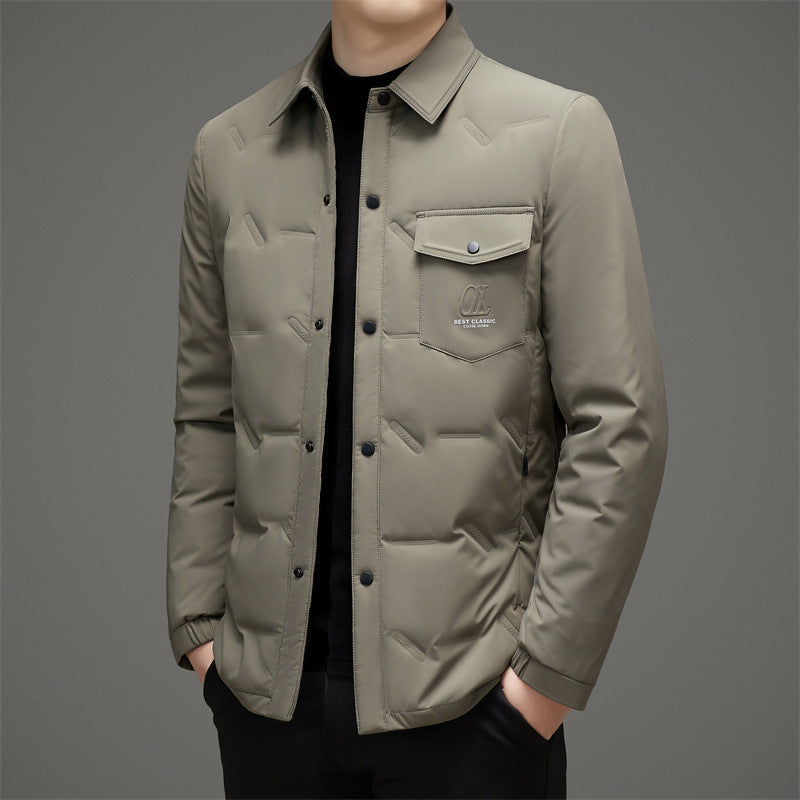 Men's Quilted Functional Jacket with Practical Pockets Lisslune