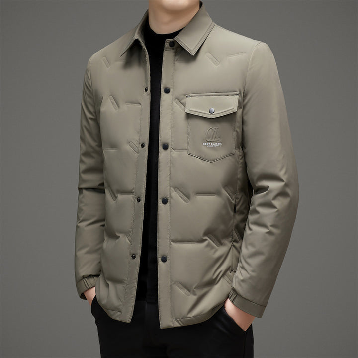 Men's Quilted Functional Jacket with Practical Pockets Lisslune