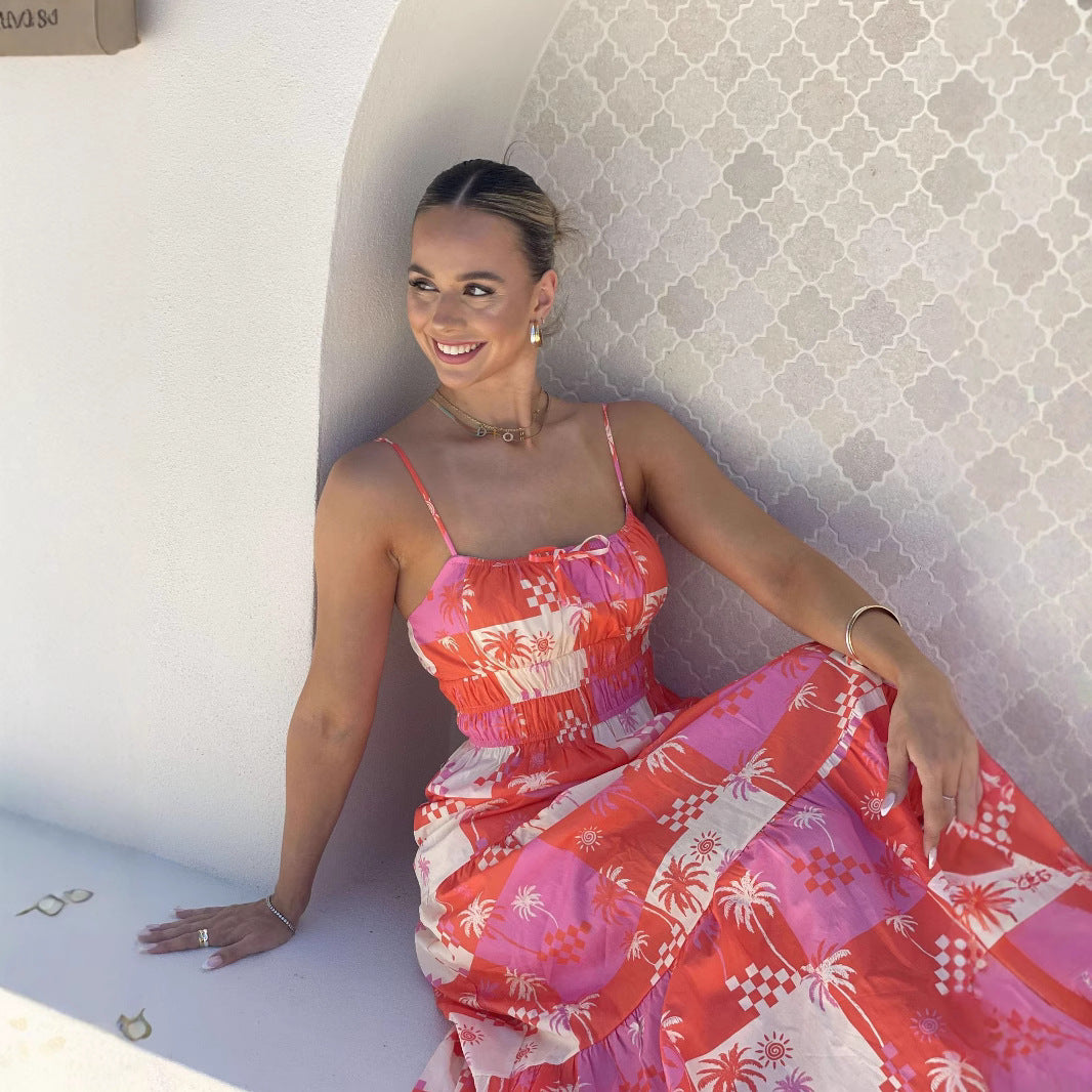 Women's maxi dress with floral pattern Lune London