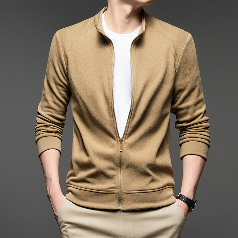 Men's sporty zip sweater with breathable material Lisslune