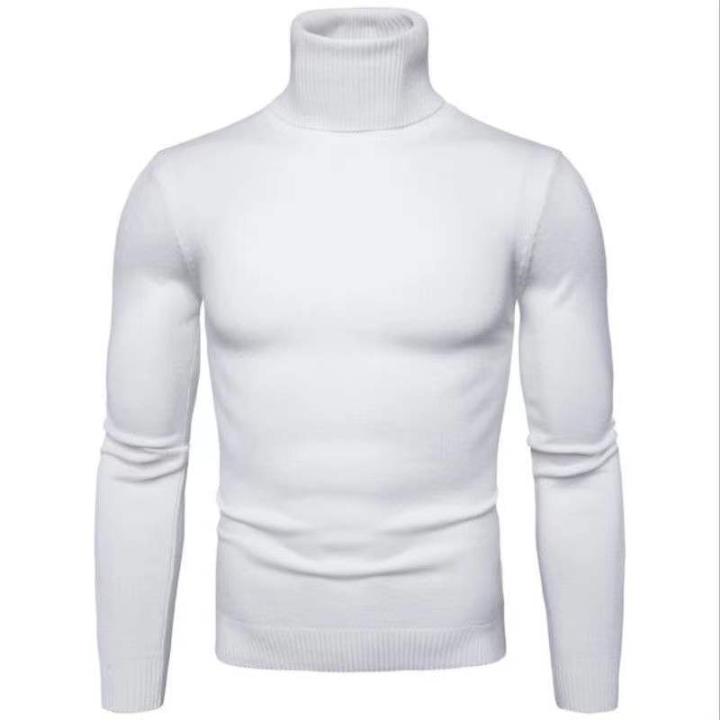 Men's turtleneck sweater made of fine cotton with a fitted cut Lisslune