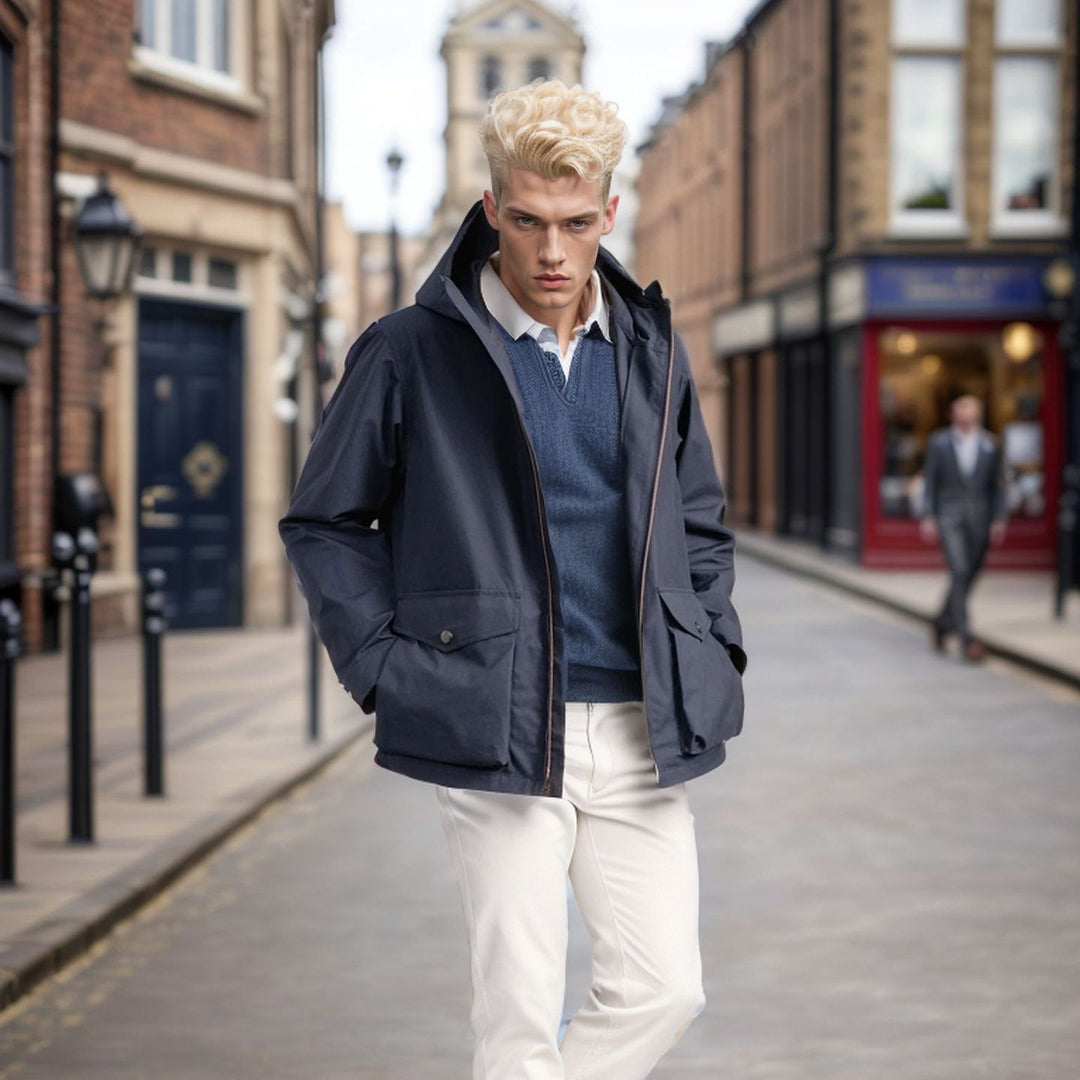 Men's functional transition jacket with adjustable hood collar Lisslune
