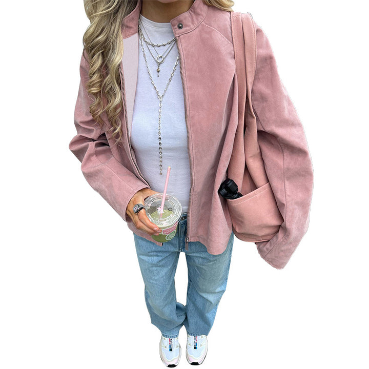 Women's casual jacket with high collar and oversized fit Lune London