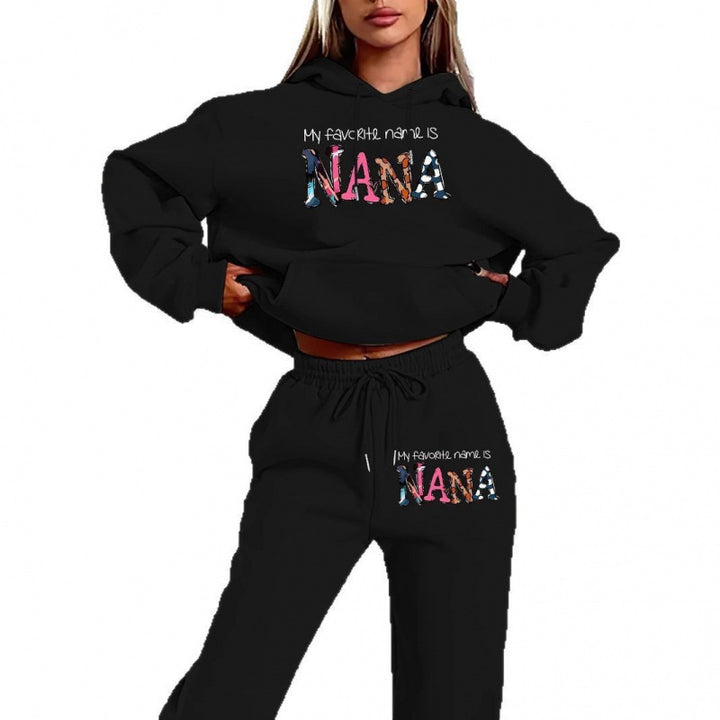 Women's tracksuit with creative lettering and comfortable fit Lisslune