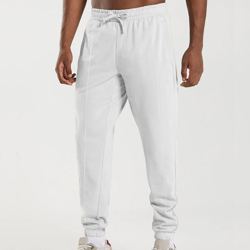 Men's comfortable casual jogging pants with elastic waistband and side pockets Lisslune