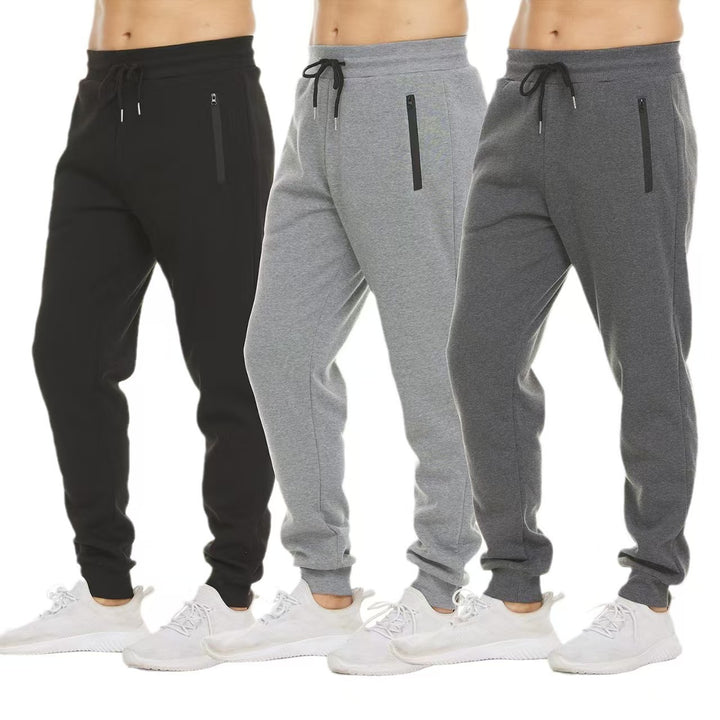 Men's Comfortable Jogging Pants with Elastic Waistband and Practical Side Pockets Lisslune