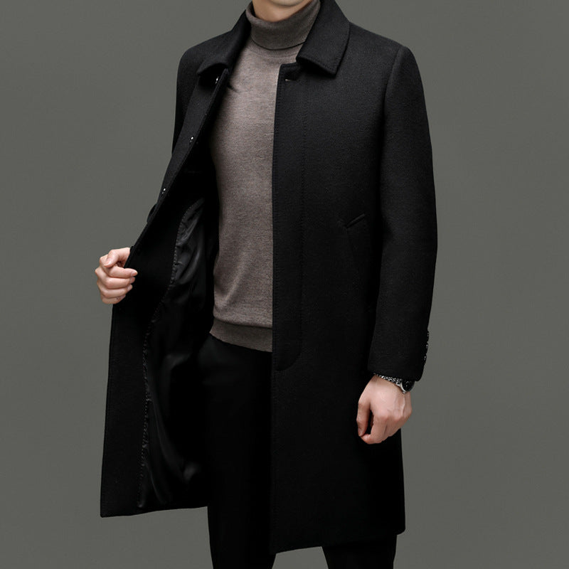 Men's Modern Coat with Stylish Stand-Up Collar Lisslune