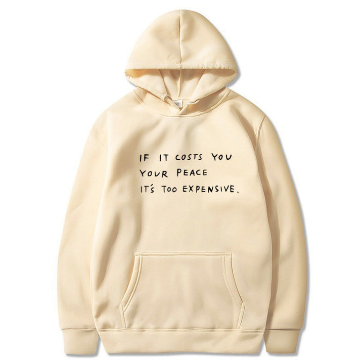 Women's hoodie with inspiring quote and comfortable fit Lisslune