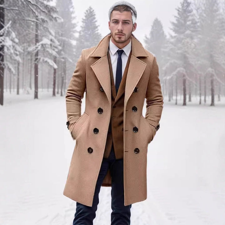 Men's Elegant Wool Coat Lisslune