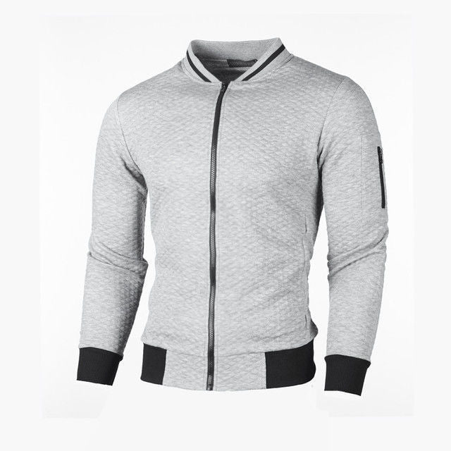 Men's sweatshirt jacket with high-quality structure and secure zip pocket Lisslune