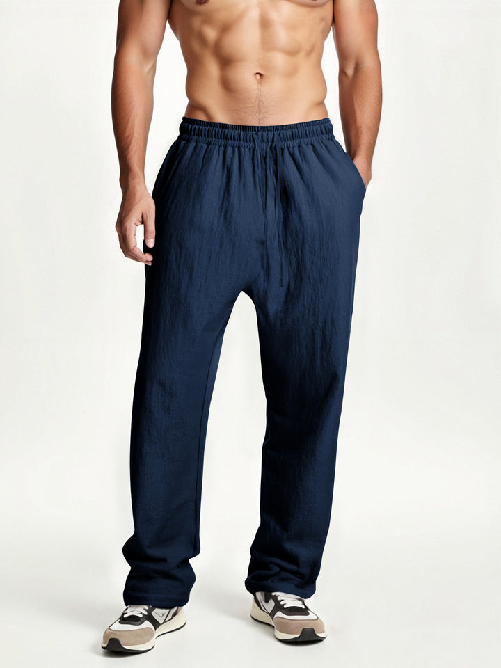 Men's elastic leisure pants with comfortable waistband Lisslune