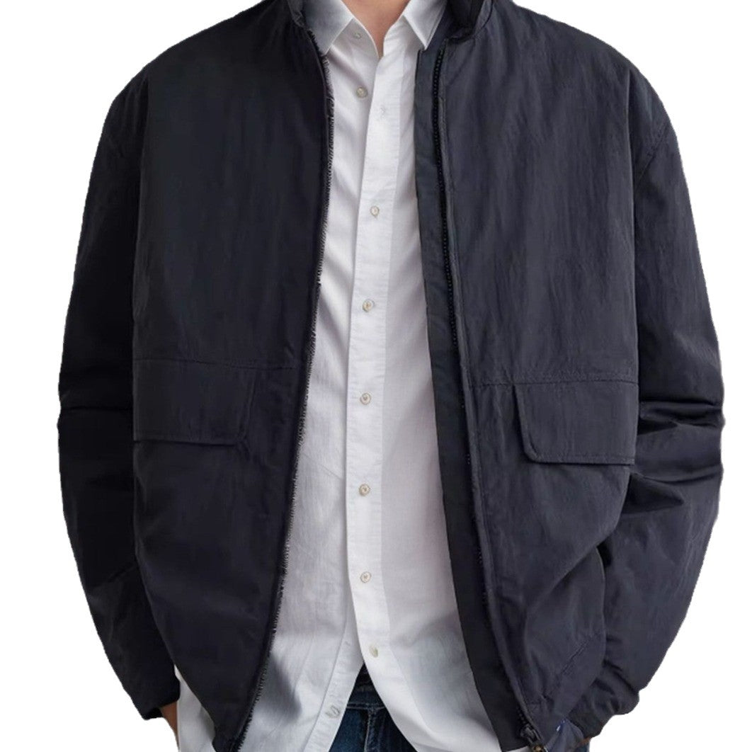 Men's casual transitional jacket with practical outer pockets Lisslune
