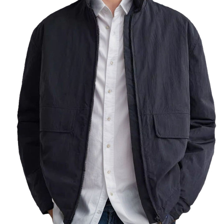 Men's casual transitional jacket with practical outer pockets Lisslune