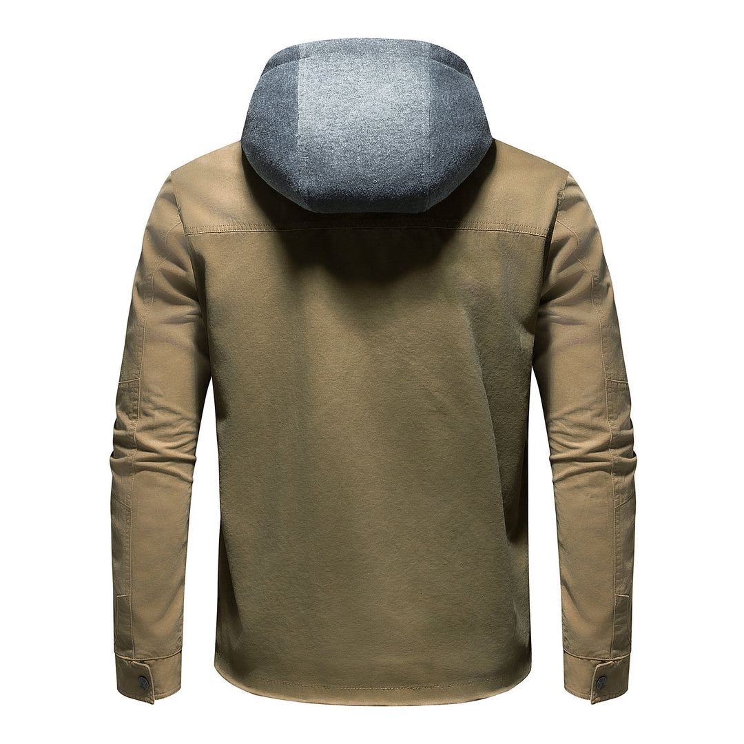 Men's utility jacket with detachable hoodie Lisslune