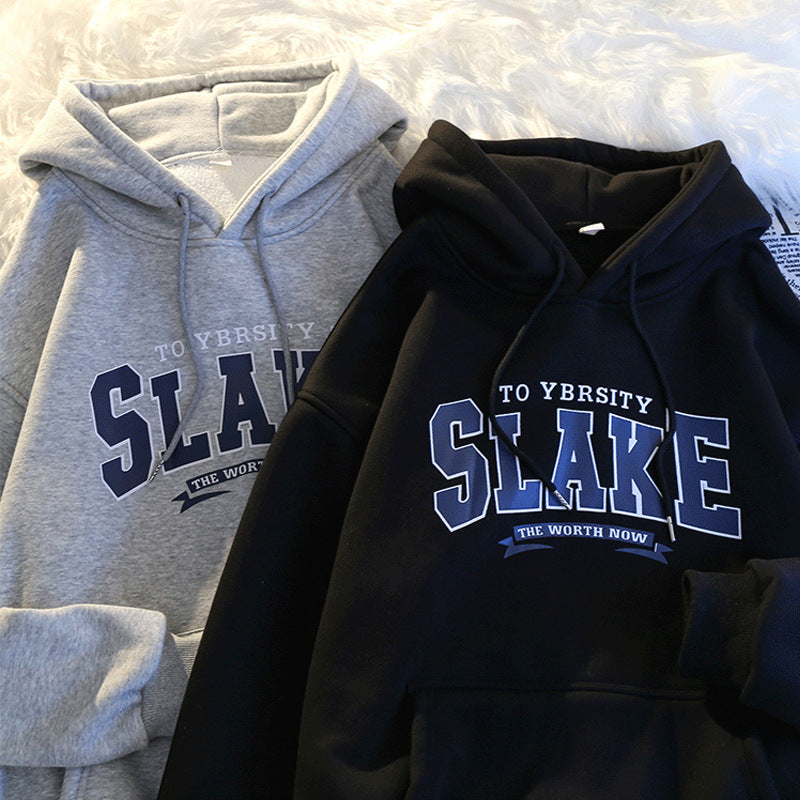 Women's hoodie with casual print and hood Lisslune
