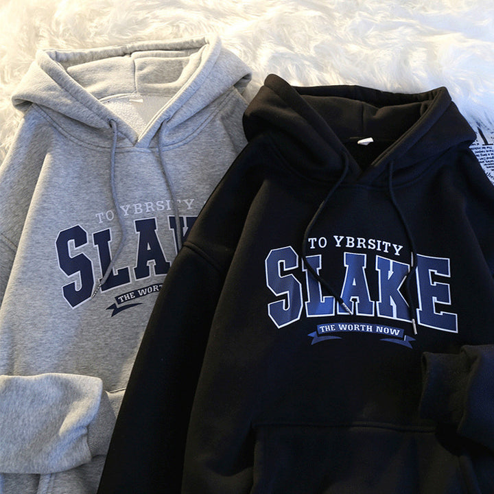 Women's hoodie with casual print and hood Lisslune