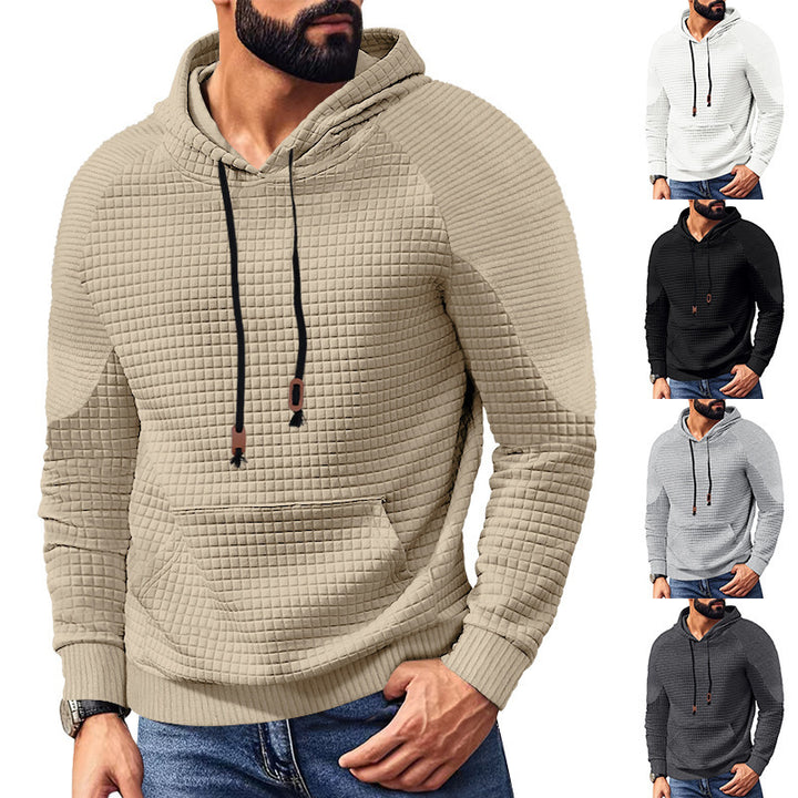 Men's modern hoodie with unique texture Lisslune