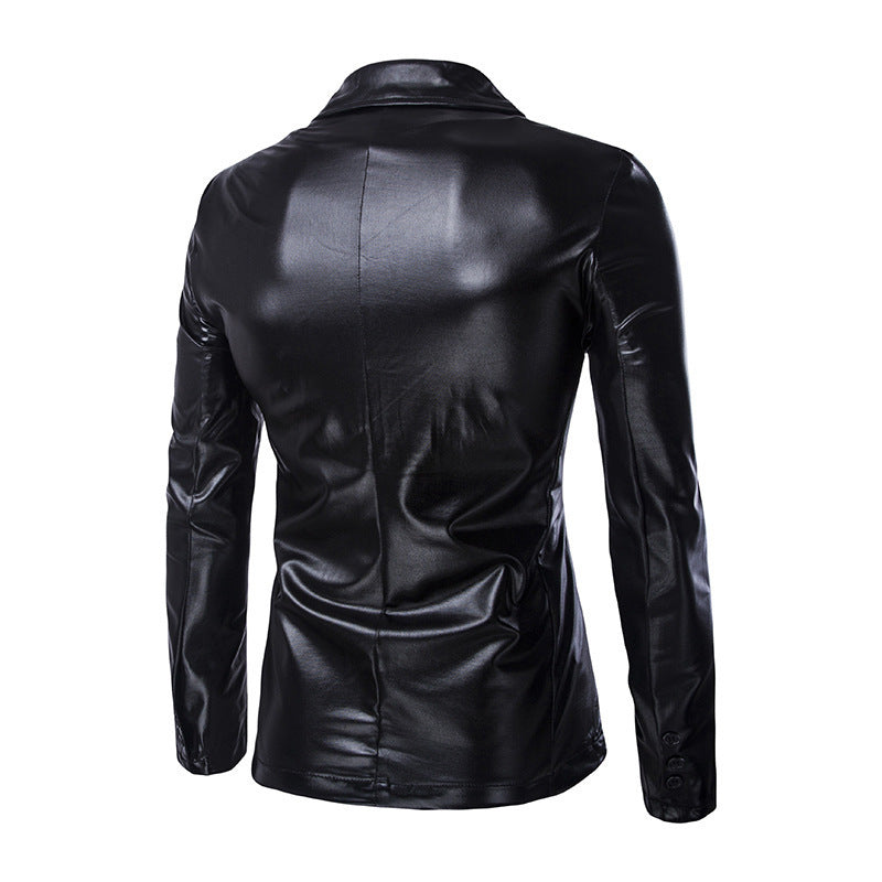 Men's fashionable shiny suit blazer Lisslune
