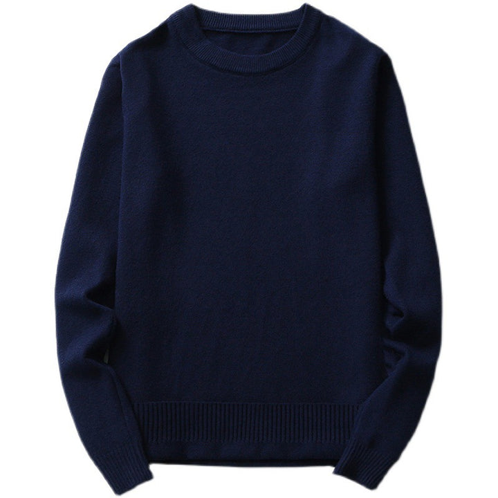 Men's finely knitted sweater made of high-quality cotton with round neck Lisslune