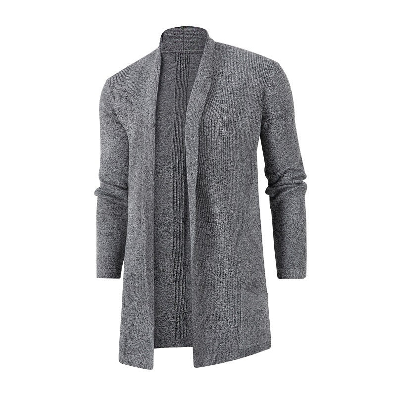 Men's cardigan with open design and minimalist pockets Lisslune