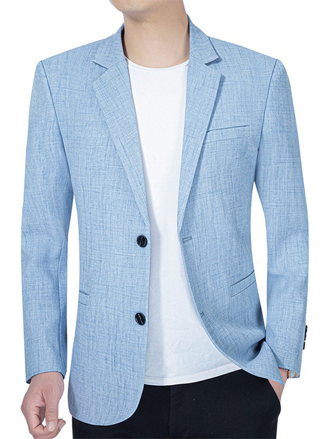 Men's elegant casual blazer with comfortable fit and fine texture Lisslune