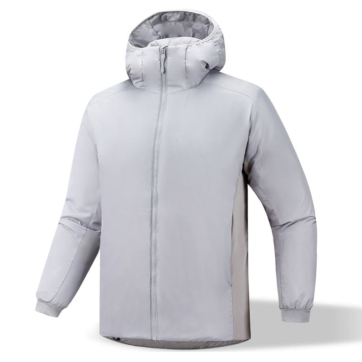 Men's insulating transitional jacket with adjustable hood and elastic sleeve cuffs Lisslune