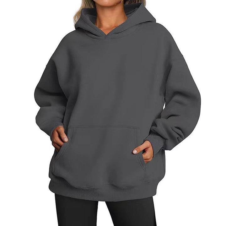 Women's oversized hoodie with practical kangaroo pockets and soft inner lining Lisslune