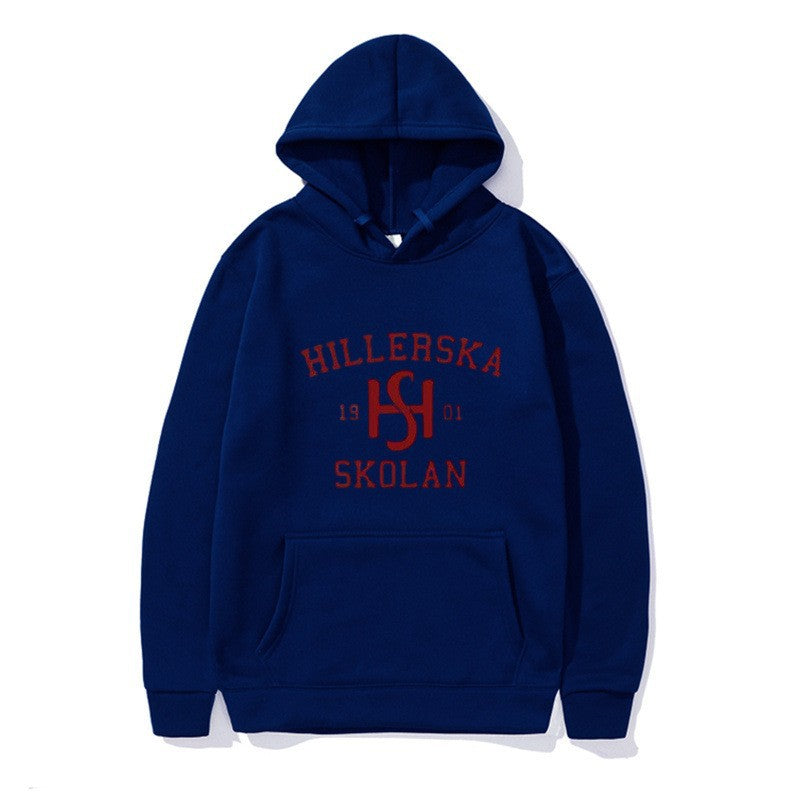 Women's hooded sweatshirt with classic school motif and cozy inner lining Lisslune